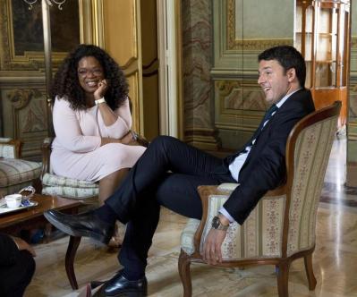 Matteo Renzi meets Oprah Winfrey